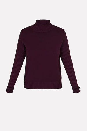 SISTE'S | Maglia collo cratere a costine