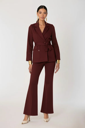 SISTE'S | Giacca doppiopetto con cintura in viscosa