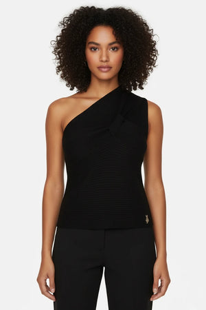 SISTE'S | Top monospalla dettaglio fiocco