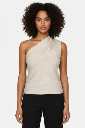 SISTE'S | Top monospalla dettaglio fiocco