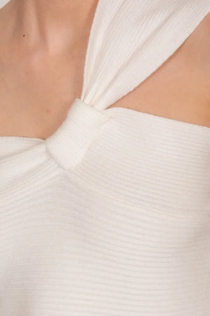 SISTE'S | Top monospalla dettaglio fiocco