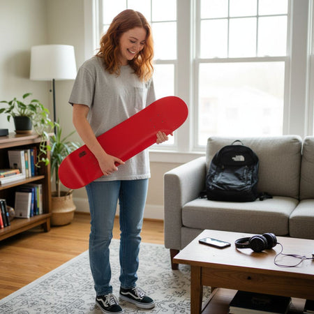 Skateboard Ghettoblaster Tavola Small Logo Red 8.25""