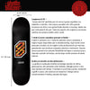 Tavola Skateboard Deck Ghettoblaster Pregripped Flame White 8.25