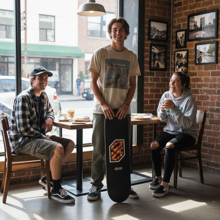 Tavola Skateboard Deck Ghettoblaster Pregripped Flame White 8.25"