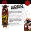 Skateboard Cruiser Ghettoblaster  Mogano Tki Totem Fish Tail  30 -9