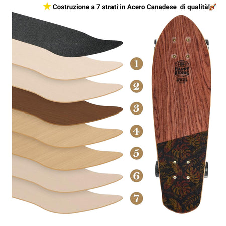 Skateboard Cruiser Ghettoblaster  Mogano Tki Totem 32" -9,25"