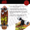 Skateboard Ghettoblaster Surfskate Tiki Token Mogano  32 9.875