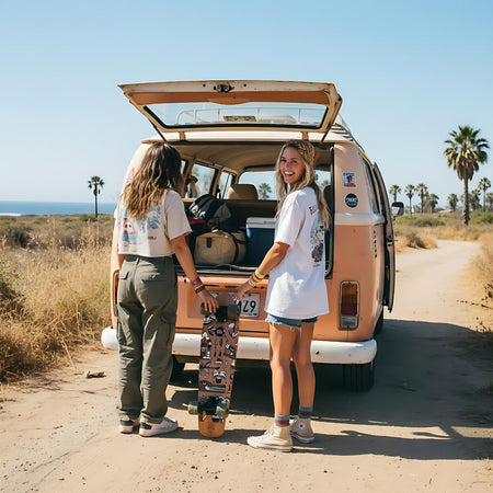 Skateboard Cruiser Ghettoblaster  Teak Geroglific  26" -7,25"