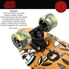 Skateboard Cruiser Ghettoblaster  Teak Geroglific  26 -7,25