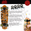 Skateboard Cruiser Ghettoblaster  Teak Geroglific  32 -9,125
