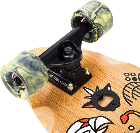 Skateboard Cruiser Ghettoblaster  Teak Geroglific  32" -9,125"