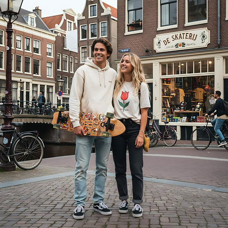 Skateboard Cruiser Ghettoblaster  Teak Geroglific  Fidh tail 33" -9,5"