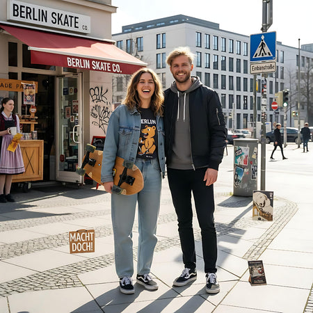 Skateboard Ghettoblaster Surfskate Teak Snake Head  30" 9.75"