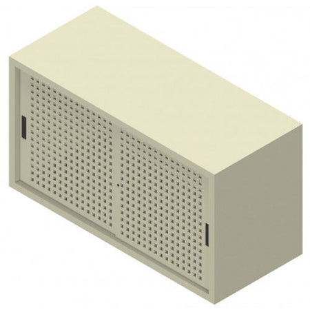 Sopralzo di armadio archiviazione ad ante scorrevoli forate cm. 120x45x85H