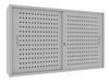 Sopralzo armadio archiviazione in metallo verniciato in vari colori cm. 150x37,5x90H