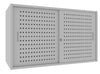 Sopralzo armadio per ufficio con piani interni metallici e ante forate cm. 150x60x85h