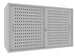 Sopralzo armadio per ufficio con piani interni metallici e ante forate cm. 150x60x85h