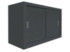Sopralzo armadio per ufficio con piani interni metallici e ante forate cm. 150x60x85h