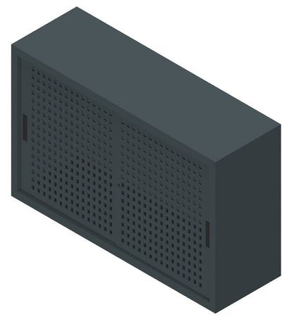 Sopralzo per Armadio Archiviazione con Ante Scorrevoli in lamiera forata cm. 150x45x85H