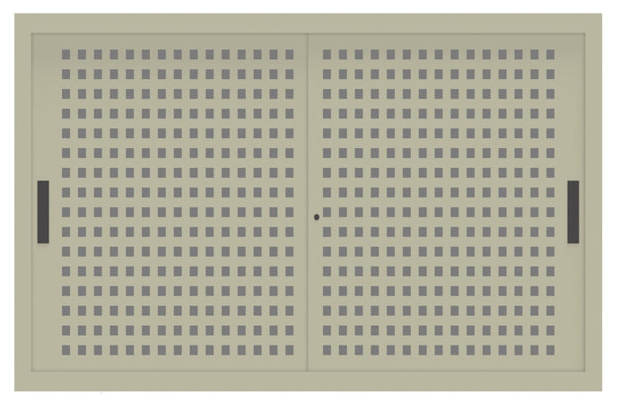 Sopralzo per Armadio Archiviazione con Ante Scorrevoli in lamiera forata cm. 150x45x85H
