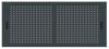 Armadio basso sopralzo per archivio ufficio con ante forate in lamiera verniciata cm. 180x45x75H