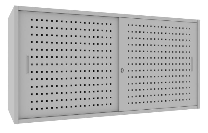Armadio da ufficio con ante scorrevoli di metallo verniciato cm. 180x60x85H