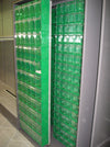 Armadio Madia in metallo con pannelli scorrevoli e cassetti porta minuteria cm. 248x60x195h