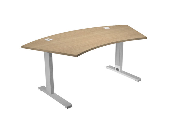 Scrivania direzionale con top in melaminico cm. 190x96x73h