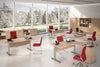 Scrivania direzionale con top in melaminico cm. 190x96x73h