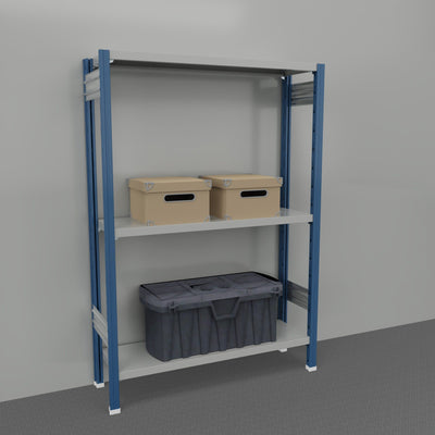 SCAFFALE metallico per magazzino Verniciata cm. 100x30x150h