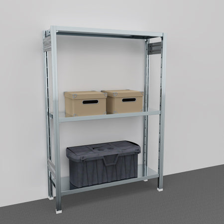SCAFFALATURA metallica da magazzino Zincata cm. 100x30x150h