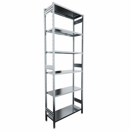 Scaffalatura metallica da magazzino Zincata cm. 100x40x300h