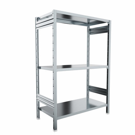 SCAFFALATURA di metallo da magazzino Zincata cm. 100x50x150h