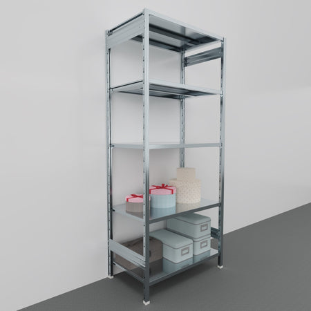 Scaffalatura metallica da magazzino Zincata cm. 100x60x242h