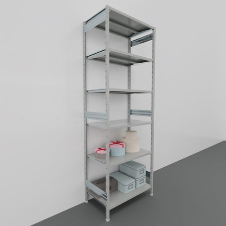 Scaffalatura da magazzino Verniciata cm. 100x60x300h