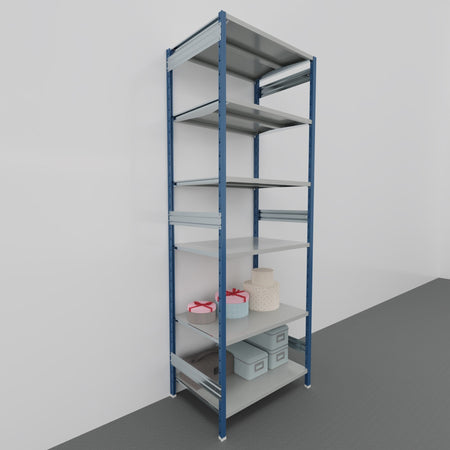 Scaffalatura in metallo da magazzino Verniciata cm. 100x70x300h
