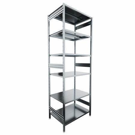 Scaffalatura in ferro da magazzino Zincata cm. 100x70x300h