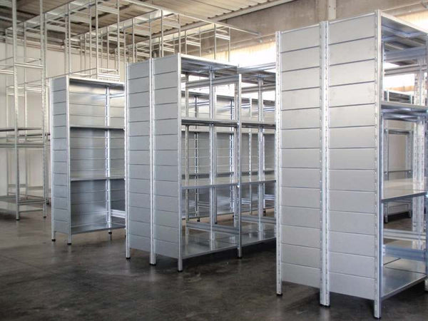 Scaffalatura in metallo da magazzino Zincata cm. 100x80x300h
