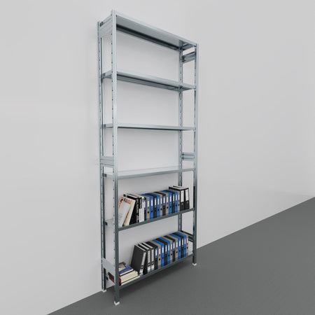 SCAFFALATURA in metallo da magazzino Zincata cm. 120x30x300h