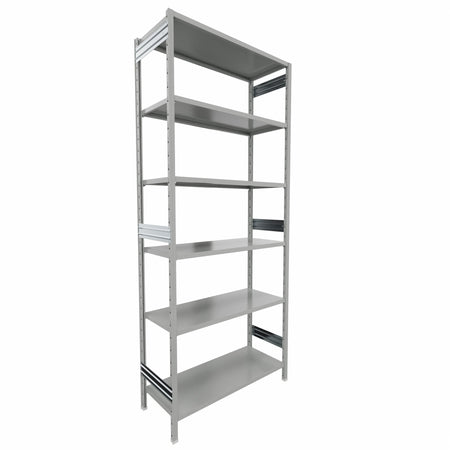 SCAFFALATURA metallica da magazzino Verniciata cm. 120x50x300h