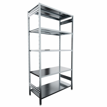 SCAFFALATURA metallica da magazzino Zincata cm. 120x60x242h