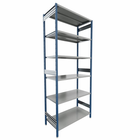 SCAFFALATURA metallica da magazzino Verniciata cm. 120x60x300h
