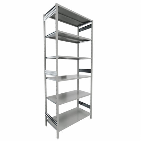 SCAFFALATURA metallica da magazzino Verniciata cm. 120x60x300h