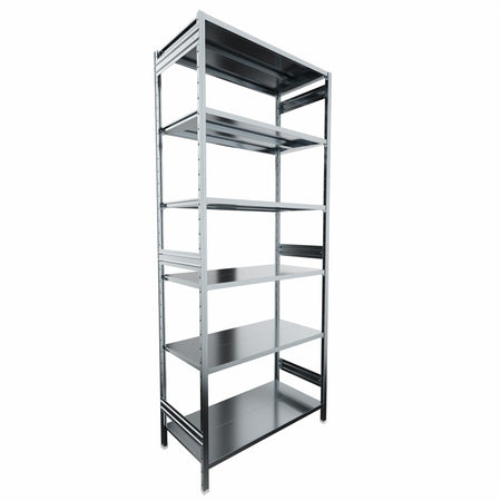 SCAFFALATURA in metallo da magazzino Zincata cm. 120x60x300h