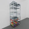 SCAFFALATURA metallica da magazzino Zincata cm. 120x80x300h