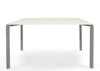 Scrivania operativa con top melaminico e struttura metallica colore alluminio cm. 160x80x75h