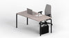 Scrivania per ufficio moderno con struttura in tubolare nero ghisa e piano in vari colori a scelta cm. 160x80x75h