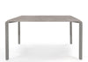 Scrivania moderna con gambe in tubolare colore alluminio e top in melaminico cm. 180x80x75h