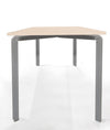 Scrivania moderna con gambe in tubolare colore alluminio e top in melaminico cm. 180x80x75h