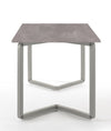 Scrivania moderna con piano melaminico e gambe in acciaio verniciato alluminio cm. 180x80x75h